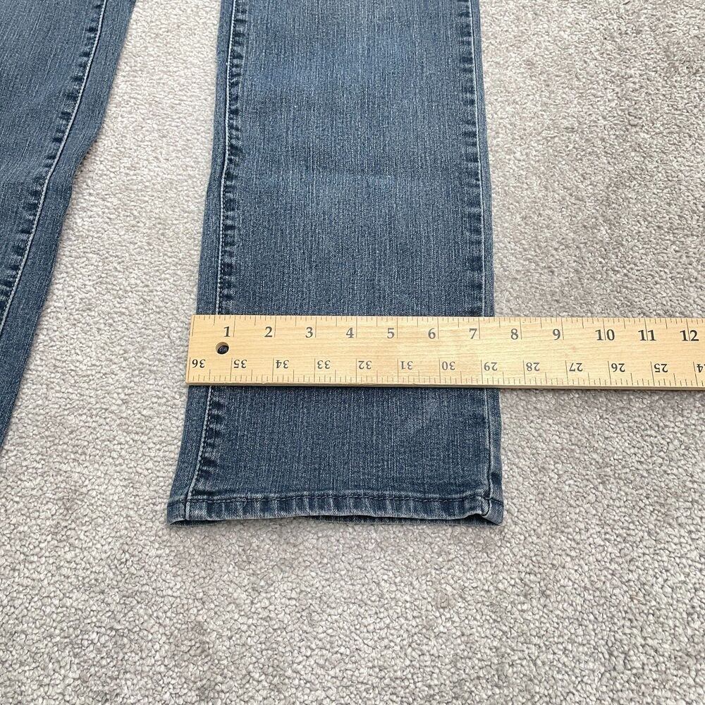 Levi's 505 Straight Denim Jeans Womens 10 Blue Cotton Casual Mid Rise 31x30.5 - Picture 10 of 15